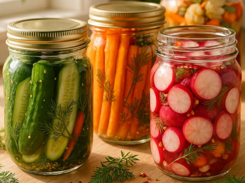 Fermenting canning method