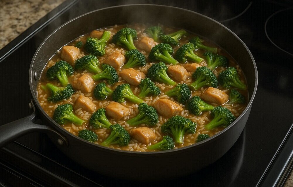 Classic Chicken and Broccoli Stir fry One Pot Meal